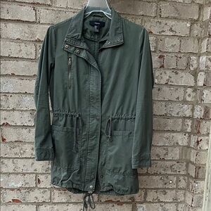 Forever 21 Olive Utility Jacket sz S